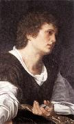 SAVOLDO, Giovanni Girolamo Bust of a Youth sg oil painting artist